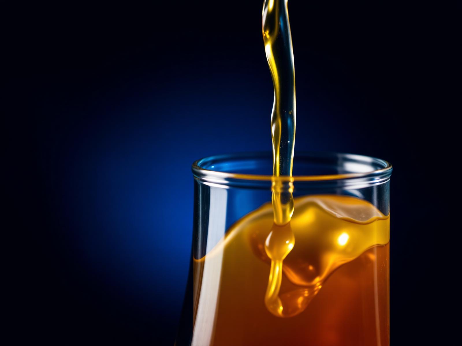 Chemical analysis in a laboratory beaker